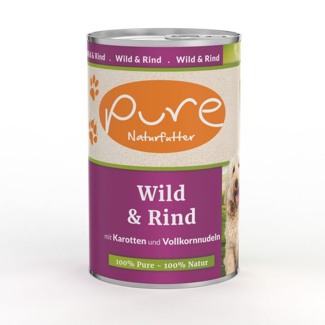 Pure Naturfutter Packungs-Redesign
