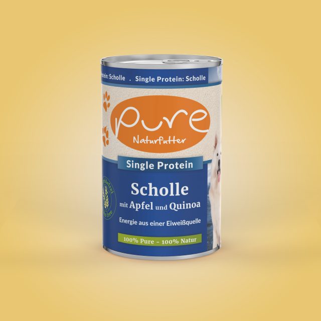 Pure Naturfutter Packungs-Redesign